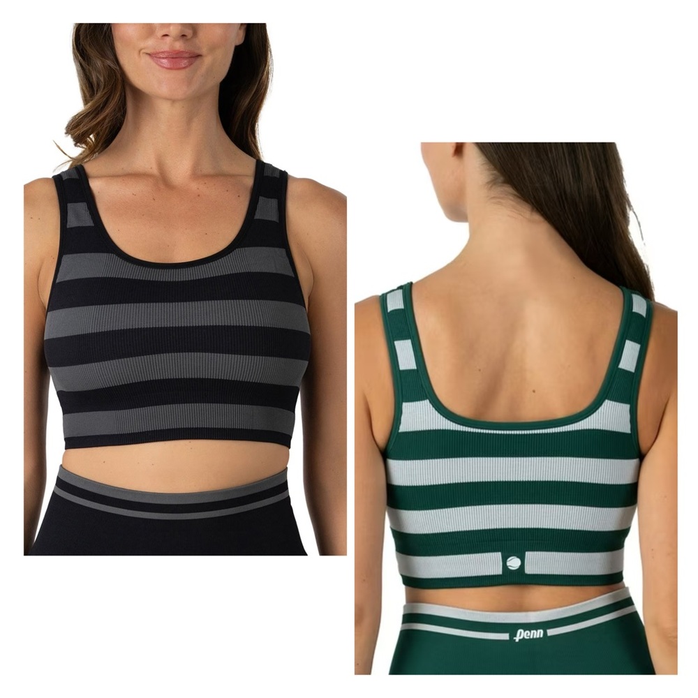 💚3/$30💚 BUNDLE Penn reversible sports bra striped seamless tennis NWT sz XXL